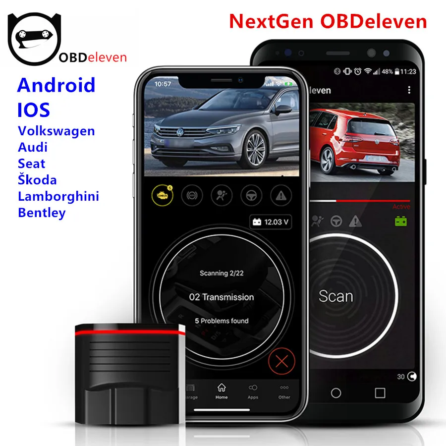 Диагностический инструмент Nextgen OBDeleven OBD2 для IOS/Android VW Polo Golf Volkswagen/Audi A3 A4 /Seat Leon /Skoda