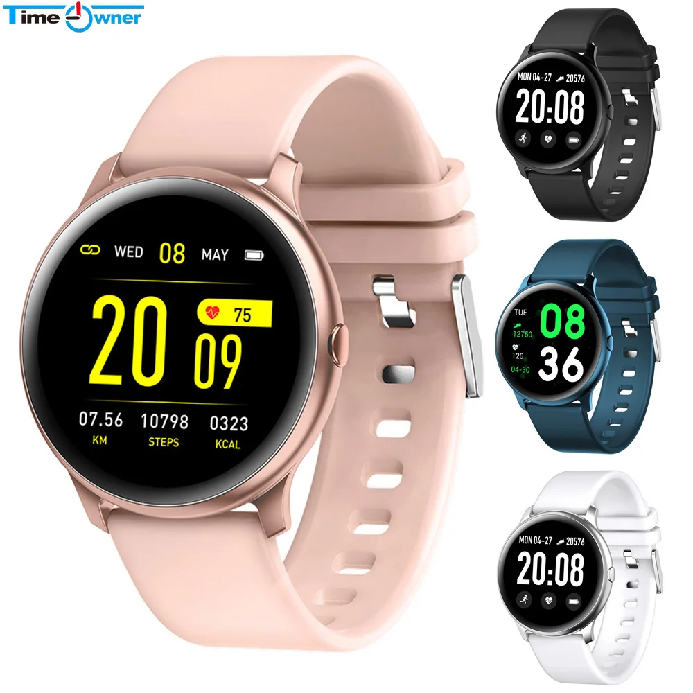 TimeOwner KW19 Смарт-часы для женщин монитор сердечного ритма для мужчин спортивные умные часы сообщение умный Браслет для занятий спортом для Android и IOS