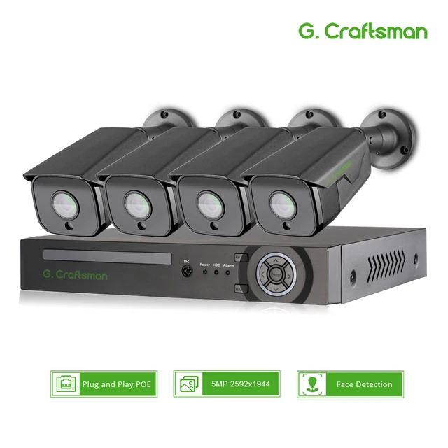 $US $284.75 XMeye 4CH Security System Kits 5MP SONY Face Detection POE IP Camera Audio CCTV 8ch NVR Recorder Video Surveillance AI Onvif