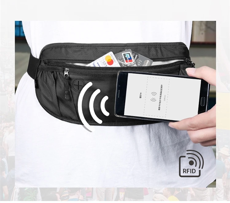 Vilead нейлоновая Водонепроницаемая дышащая Сумка для бега тонкая Анти RFID спортивная сумка для фитнеса для мобильного телефона мужская женская сумка для путешествий на открытом воздухе