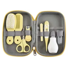 1 conjunto infantil grooming kit tesoura prego clipper pente escova de cabelo termômetro criança conjunto saúde