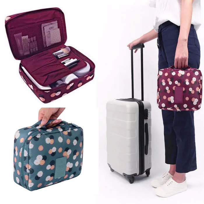 

Portable Women Makeup Bag Cosmetic Bag Beauty Case Make Up Organizer Toiletry Bag Kits Storage Pouch Handbag #T5P