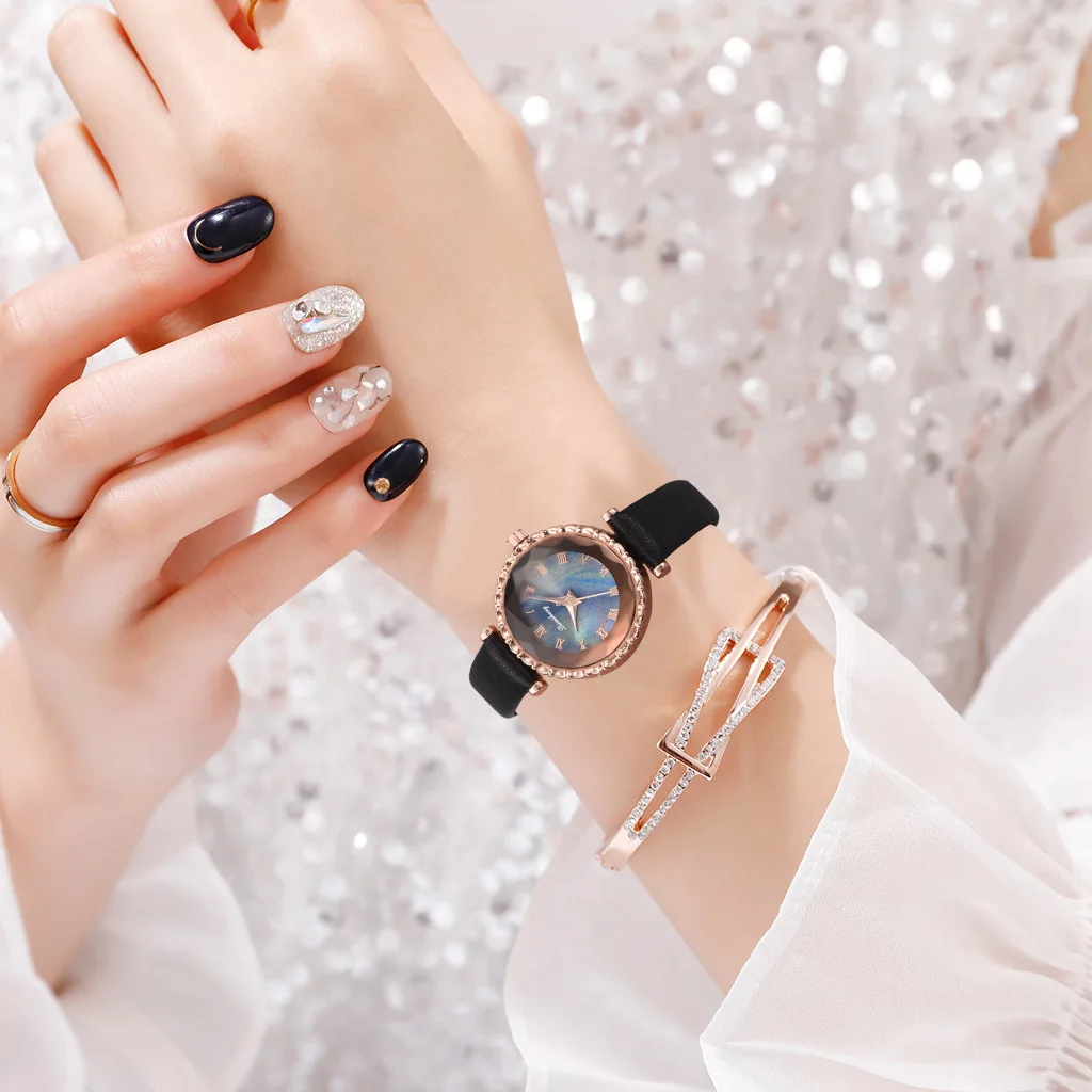 

2019 New Style MEN'S Watch PU Strap Watch Quartz Watch Yiwu Hot Sales Men And Women Refund Fashion Watch