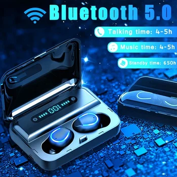 

F9-5 TWS BT 5.0 Wireless Earphones Waterproof HD Stereo Earbuds Noise Cancelling Gaming Headset Digital Power Display Headsets P