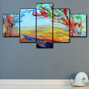 

Canvas Art Oil Painting Lakeside scenery abstract Art Poster Picture Wall Decor Modern Home Decoration For Living room Office