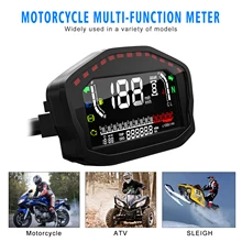 For 1,2,4 Cylinders Motorcycle Universal LED LCD Speedometer Digital Backlight Odometer For BMW Honda Ducati Kawasaki Yamaha