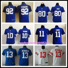 Hot New York Top quality For youth kids girls Home Away Odell Beckham Jr Eli Manning Victor Cruz Phil Simms BH-8 Jersey