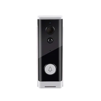

ligent WIFI2.4G Doorbell + Ding-dong Visual Remote Home Monitoring Video Voice Intercom Remote Doorbell (EU PLUG)