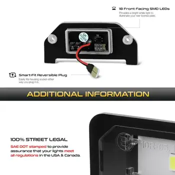 

For Dodge Charger Challenger 2006-2014 License plate light License Plate Light Top Sale Useful Newest