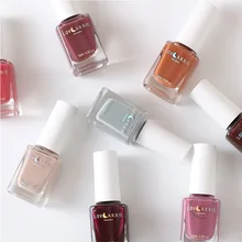 LOVCARRIE 12 мл обычный лак для ногтей мягкие цвета узоры для ногтей с блестками маникюрный лак клизмы советы для покрытые лаком ногти тенденции