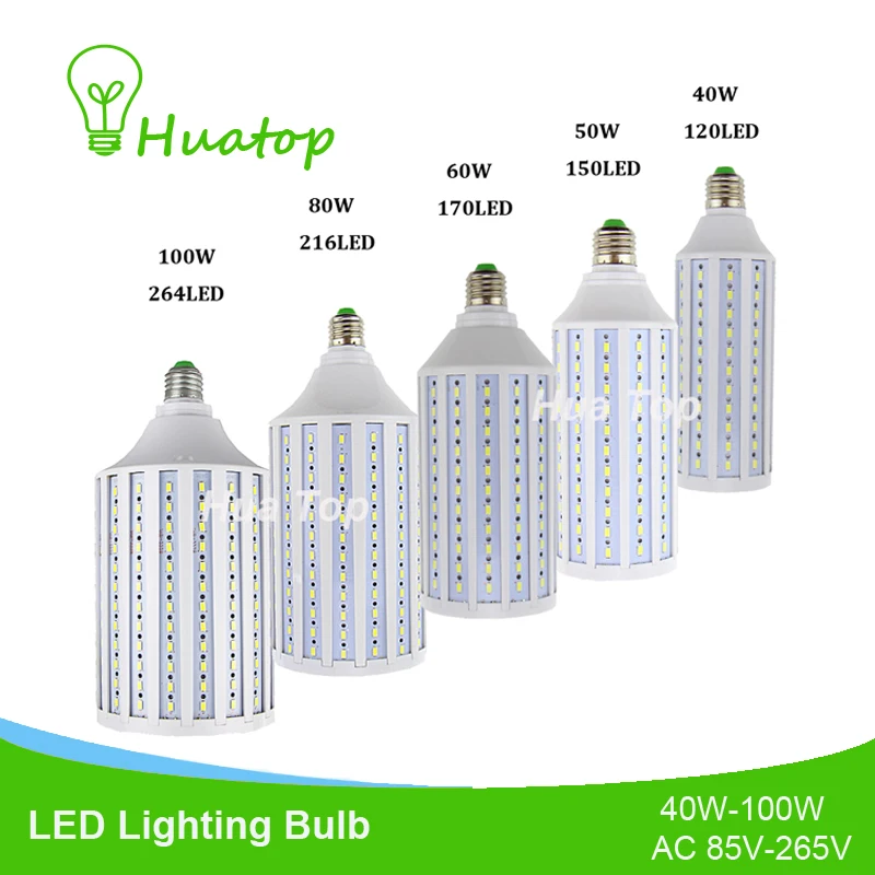 

Акция светодиодные фонари 40 Вт 50 Вт 60 Вт 80 Вт 100 Вт точечная лампа AC 220 В 110 В кукурузная Лампа Ночная спальня наружная лампа E27 B22 E40 лампа с солнечной батареей