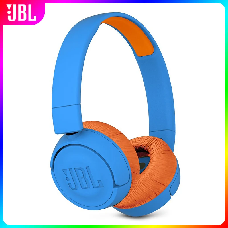 Original JBL JR300BT Wireless Bluetooth Headphones for Kids Childrens Headset with JBL Safe Sound Earphone Sport Music Headset
