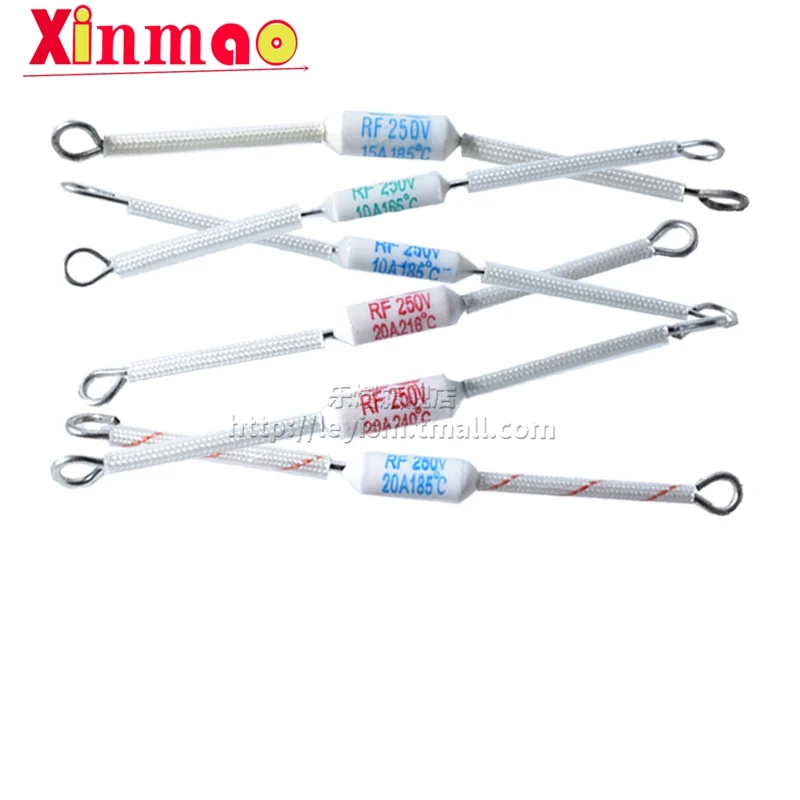 10 Fusibles Thermiques Céramique RF250V 10A 185°C - Pour Sécurité Cuiseur à Riz, Appareils électriques - 10
