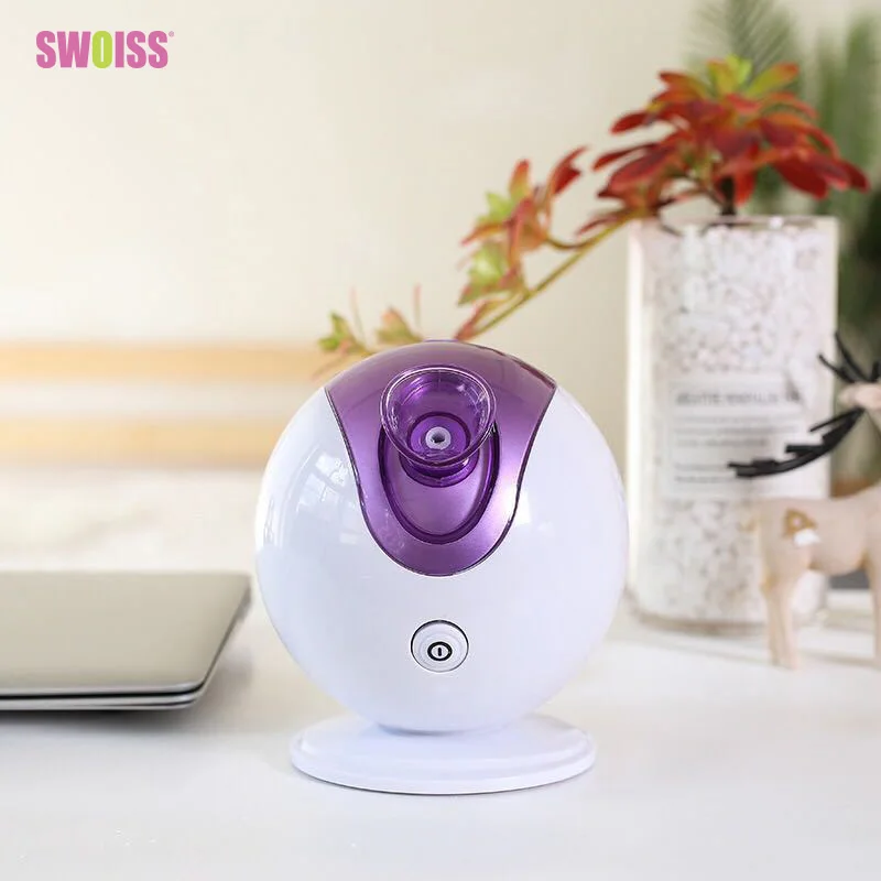  SWOISS Ball Nano Steam Vaporizer For Face Moisturizing Nebulizer Hot Spray Steaming Machine Water S