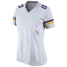 

New Vikings Women's Rugby Jersey Kirk Cousins Adam Thielen Dalvin Stefon Diggs Smith Barr Minnesota American Football T-Shirt