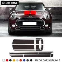 Car Door Side Stripes Sticker Hood Engine Cover Trunk Rear Body Kit Decal For MINI Cooper Clubman F54 One 2015-2019 Accessories