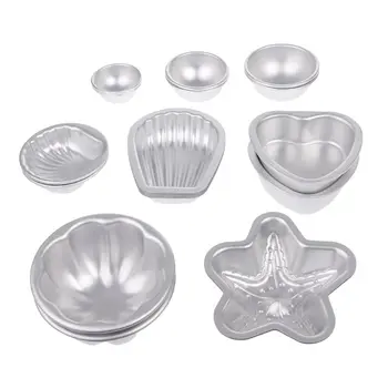 

16PCS 6 Style DIY Metal Bath Bomb Mold Crafting Bath Bombs Handmade Soaps & Cake