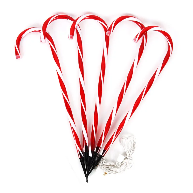 Christmas Candy Cane Pathway Lights String Christmas/New Year Holiday Lights Outdoor Garden Glow in the dark Christmas Lights