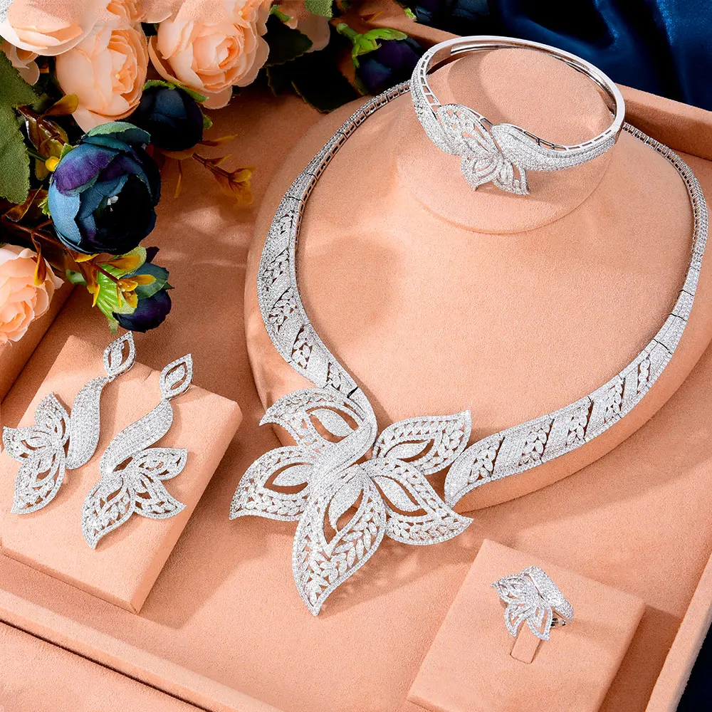 GODKI Luxury Starfish African Jewelry Sets For Women Wedding Cubic Zirconia Dubai Bridal Jewelry Set 2020 Costume Jewelry