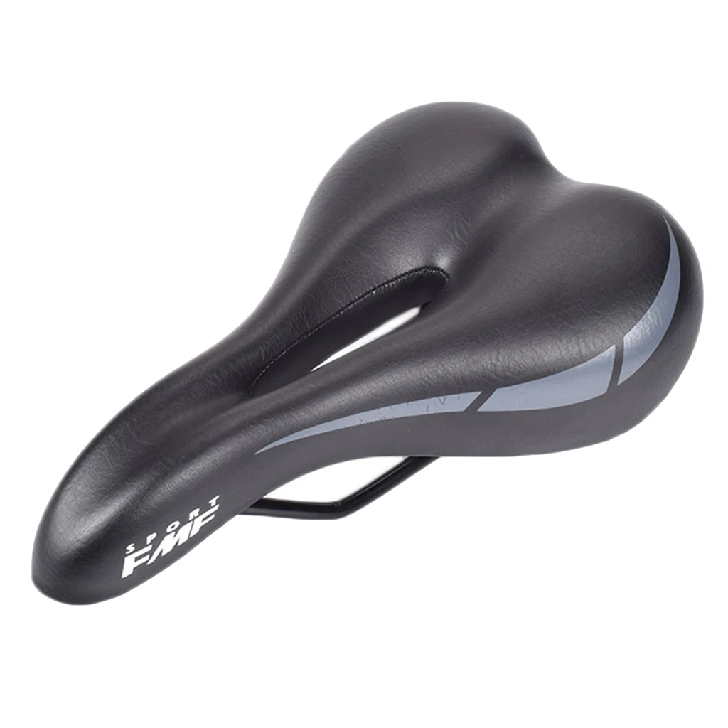 Shockproof Bike Saddle Foam Padded MTB Road  Seat With Vent Hollow