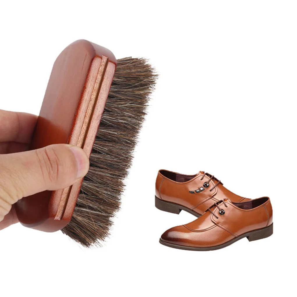 Shoes Cleaning Brush Multipurpose Wooden Boots Polish Leather Furniture