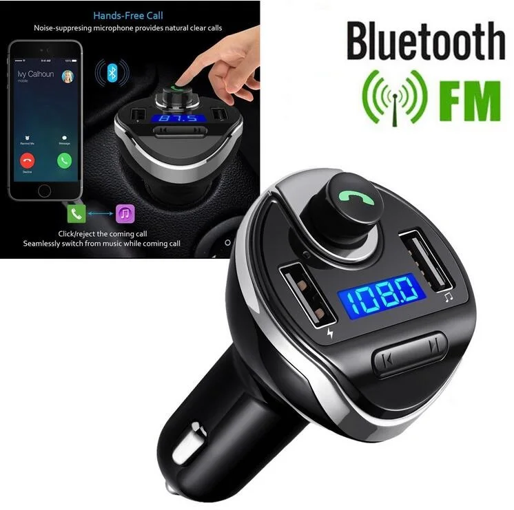 Bluetooth fm-передатчик для автомобиля Hands Free In-Car fm-радио адаптер с USB зарядное устройство обнаружения напряжения автомобильный комплект