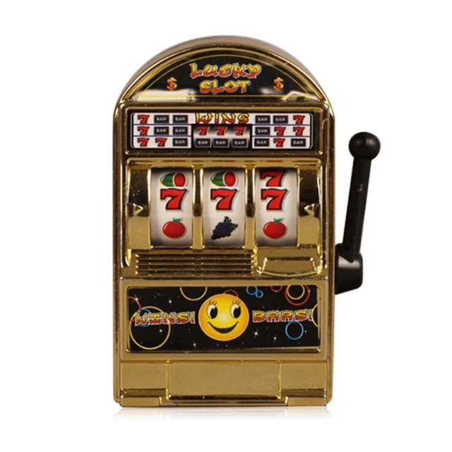 Mini Casino Jackpot Fruit Slot Machine Money Box Game Toy For Kids Adult Decompression Toys Slot Machine Toy Gold 1