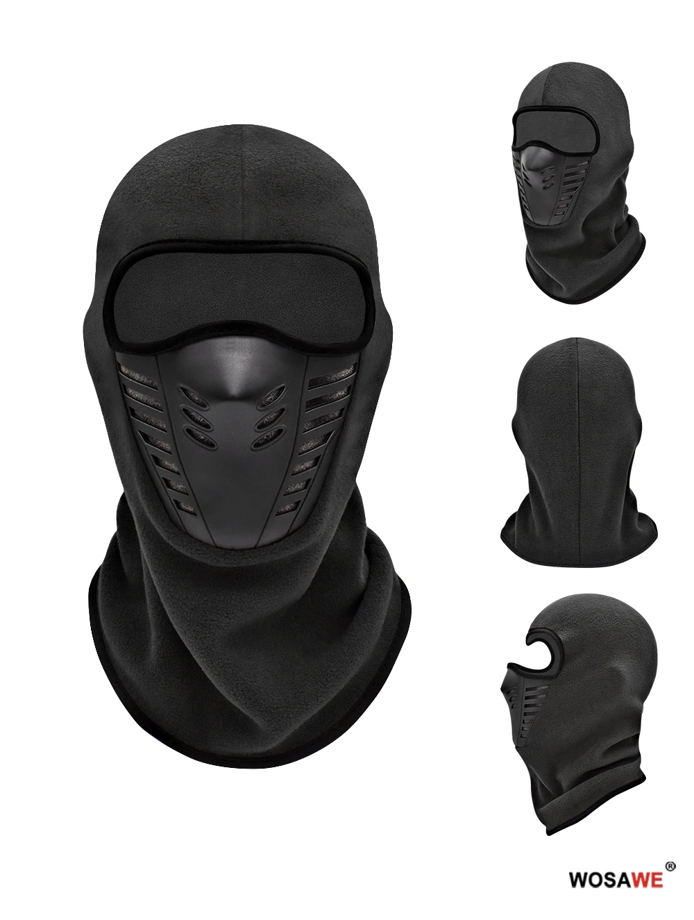 Motorcycle Mask Fleece Thermal Face Mask Keep Warm Moto Riding Balaclava Motorbike Biker Winter Windproof Ski Mask Men Women