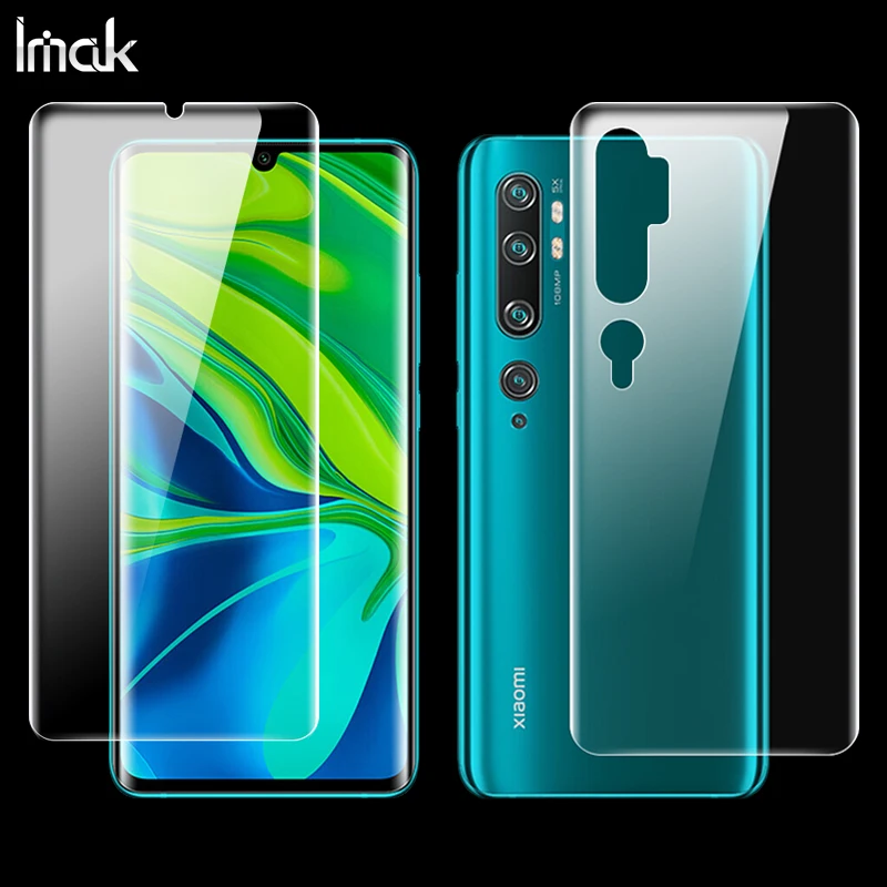 2 шт. полное покрытие для Xiaomi MI CC9 Pro Note10 Note 10 защита экрана задняя крышка наклейка