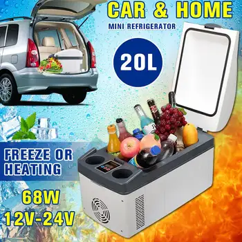 

20L 68W Portable Car Refrigerator Mini Auto Fridge Refrigerator Car Freeze Fridge Cooler Box For Camping Picnic