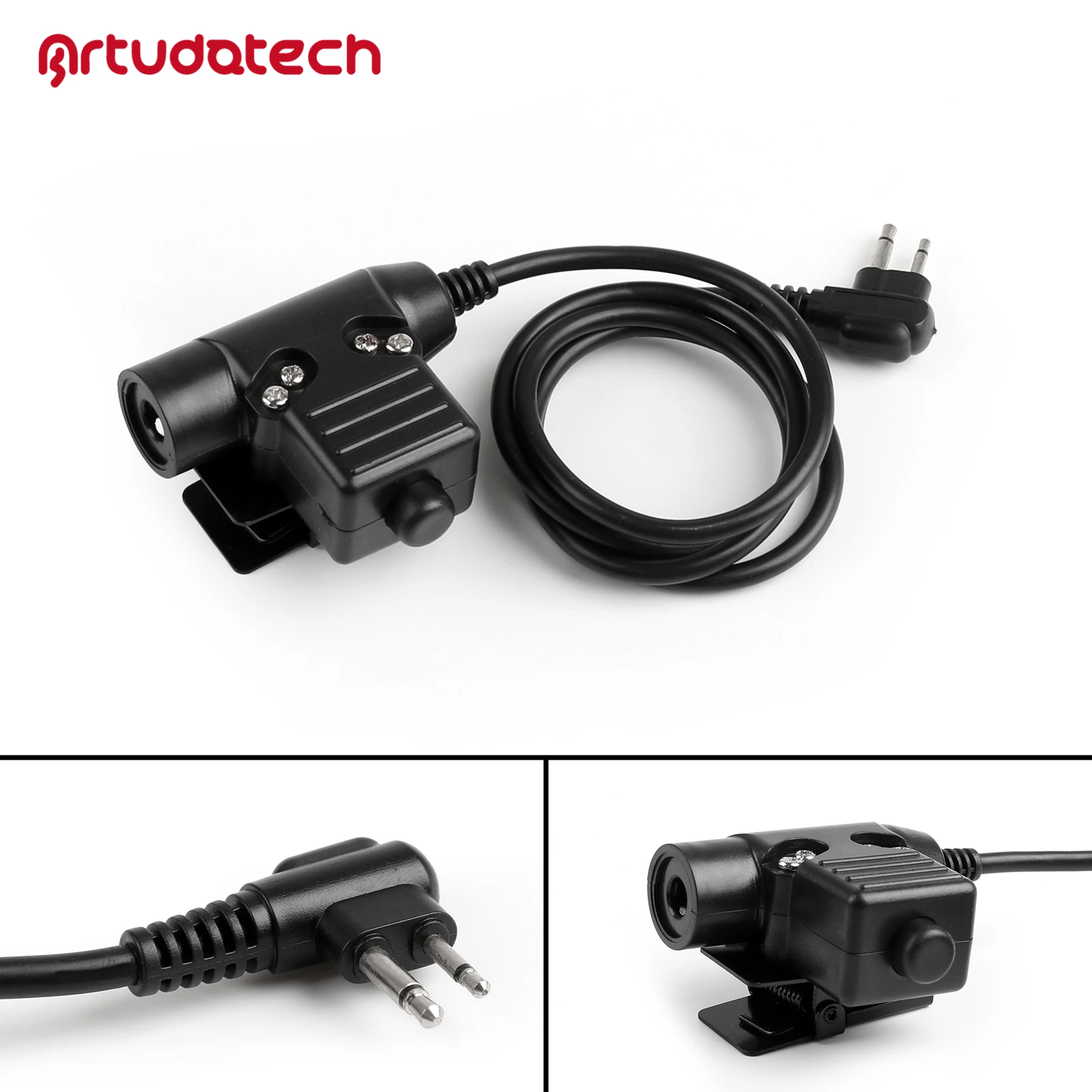 Artudatech 1 шт. 2Pin Z тактическая гарнитура Bowman TCI U94 PTT для Motorola A8 Q5 Q9 Radio | Мобильные