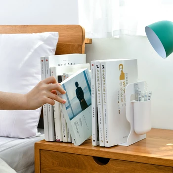 

1Pcs Brief Book Holder Retractable bookshelf Solid Color Dormitory Home Office Desktop Textbook Storage Rack Book Stand Organize
