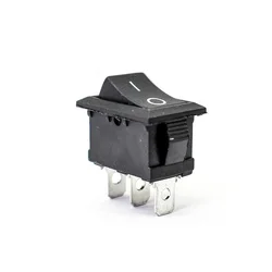 KCD1 10pcs/lot 21*15mm 3PIN SPST switch on off Snap-in ON OFF Position Snap 6A 250V Boat Rocker Switch Copper feet
