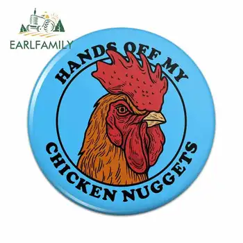 

EARLFAMILY 13cm x 13cm For Chicken Nuggets Personality Car Accessories High Quality Car Stickers Occlusion Scratch Vinyl Decal