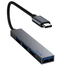 USB C концентратор 4 порта type C к USB 2,0 сплиттер конвертер OTG Кабель-адаптер для Macbook Pro iMac PC Аксессуары для ноутбуков