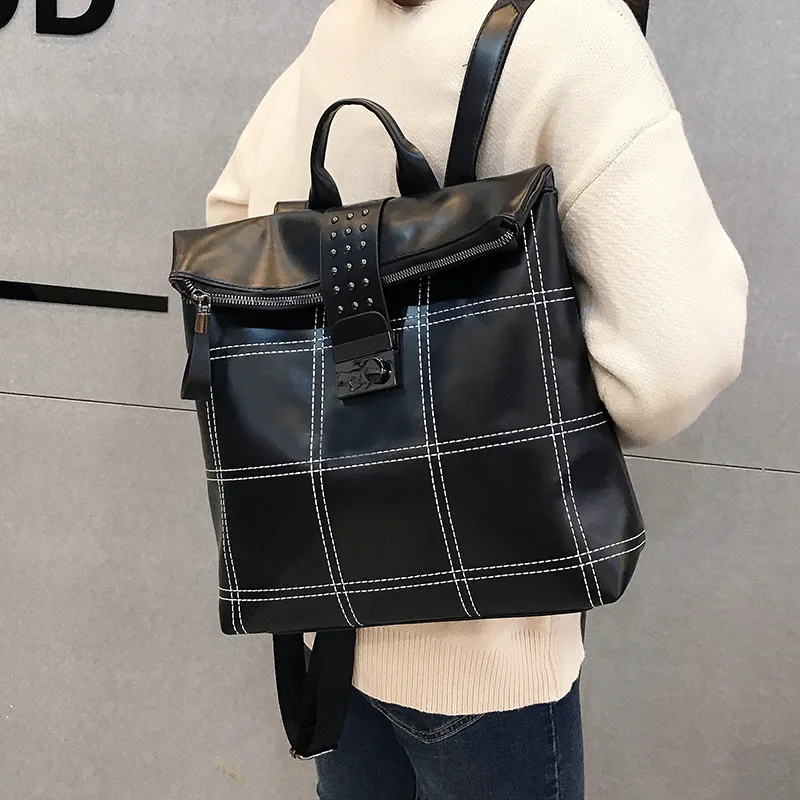 Mochilas Para Mujer De Moda Cuero Antirrobo непроницаемый Дамский рюкзак, кожаная сумка, рюкзак для девочек, роскошный брендовый дизайн