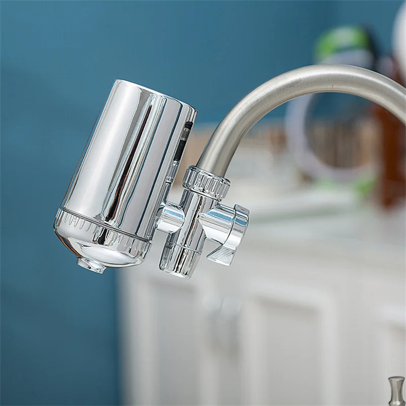 Faucet Water Purifier Tap Water Filter for Kitchen Bathroom Faucet Washable Charcoal Percolator Ceramic Filter High Quality JS19