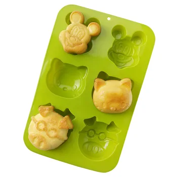 

Silicone cake mold can steam rice cake oven household baking tools Qifeng cartoon baking tasteless and healthy