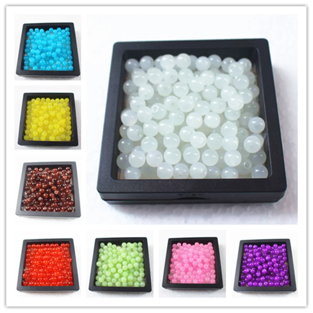 Wholesale Glass Loose Beads 4/6/8/10/12mm Jades loose beads environmental protection no fading.DIY Jewelry Making | Украшения и
