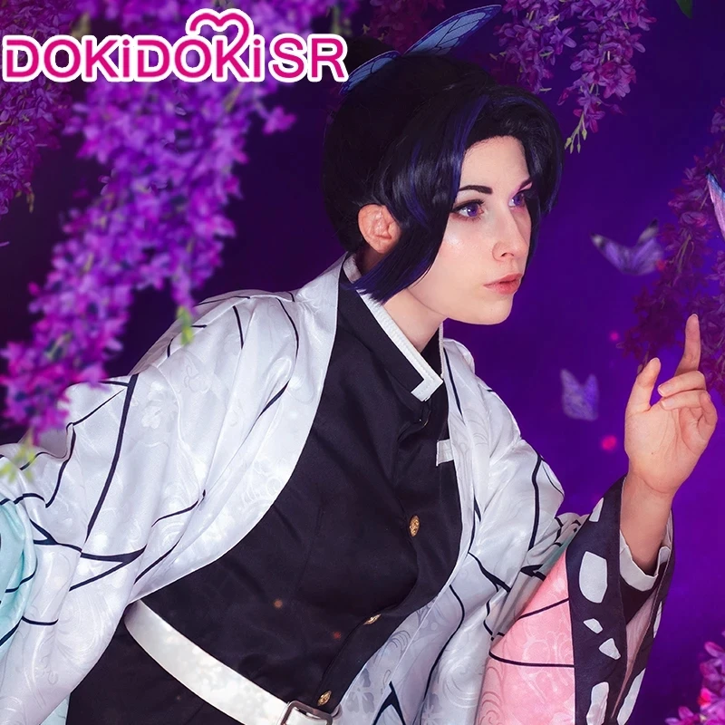 DokiDoki SR аниме Demon Slayer: Kimetsu no Yaiba Косплей Аниме Kochou Shinobu косплей костюм для женщин