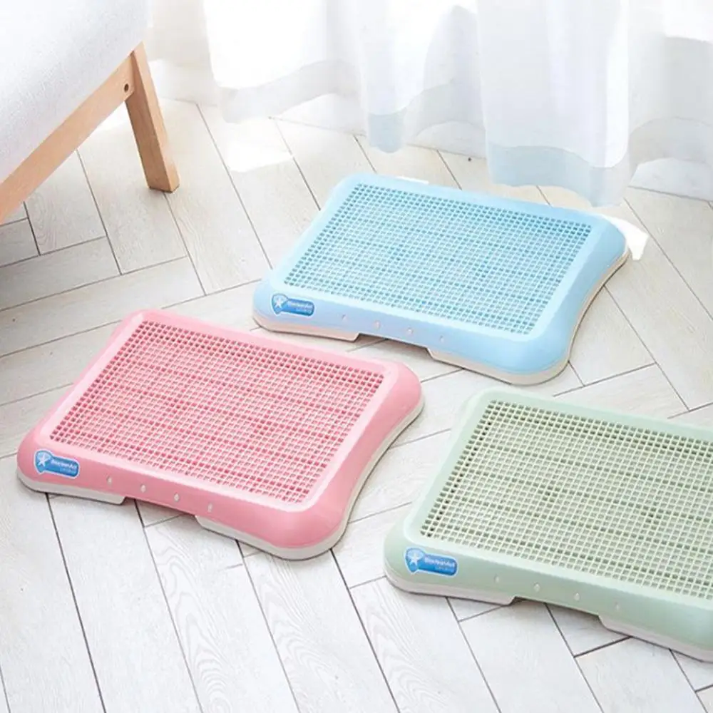 Barato Bandeja de tocador portátil de plástico para perros y gatos, orinal para mascotas, tazón de entrenamiento para orina, inodoro fácil de limpiar, producto para mascotas pequeñas y grandes Yypm916aa