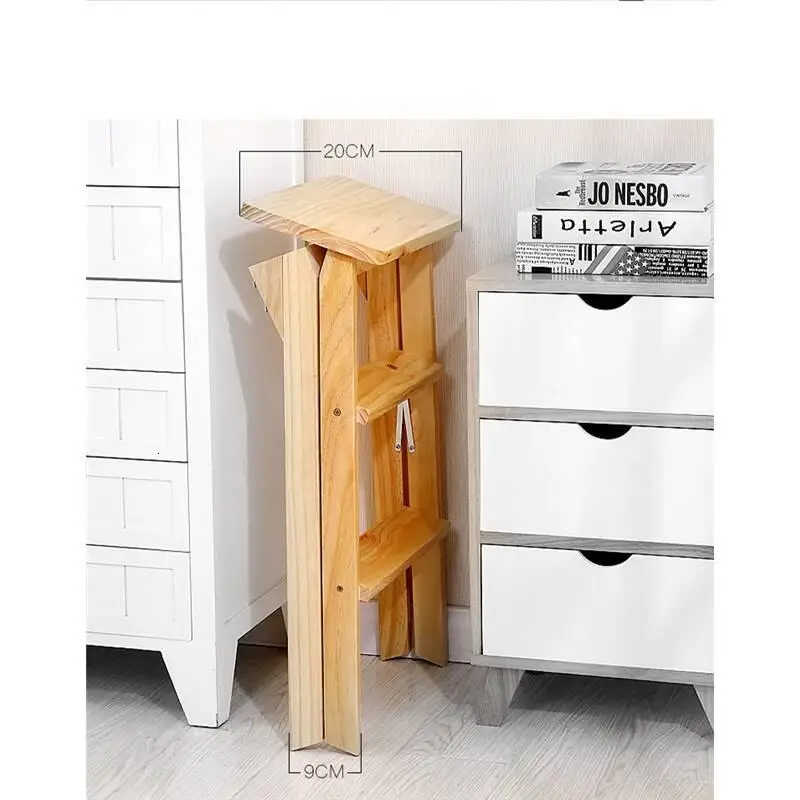  Small Kitchen Tangga Lipat Echelle Pliante Marchepied Pliant Folding Dobravel Wood Stepladder Chair - 4000399609869