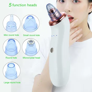 

Blackhead Remover Pore Cleaning Electric Vibration Face Acne Portable Tools USB Rechargeable Multifunction Pimple Skin Care
