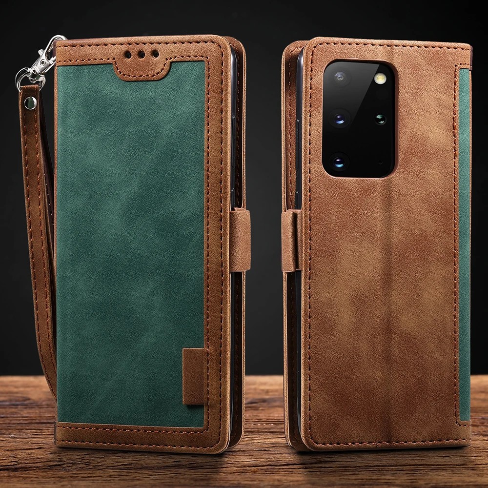 

KISSCASE For Samsung S20 Plus Note 10 S9 S10 Plus A50 A70 A01 A11 A21 A41 A81 A51 A71 Retro Leather Case A40 A91 S10E A10 A30