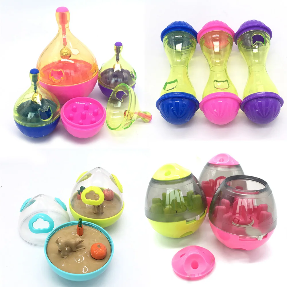 

Pet Dogs Bowl Toy Feeder Many Kinds Dog Feeding Pets Dog Tumbler Leakage Food Ball Puppy Pet Training Exercise Bowl Toys