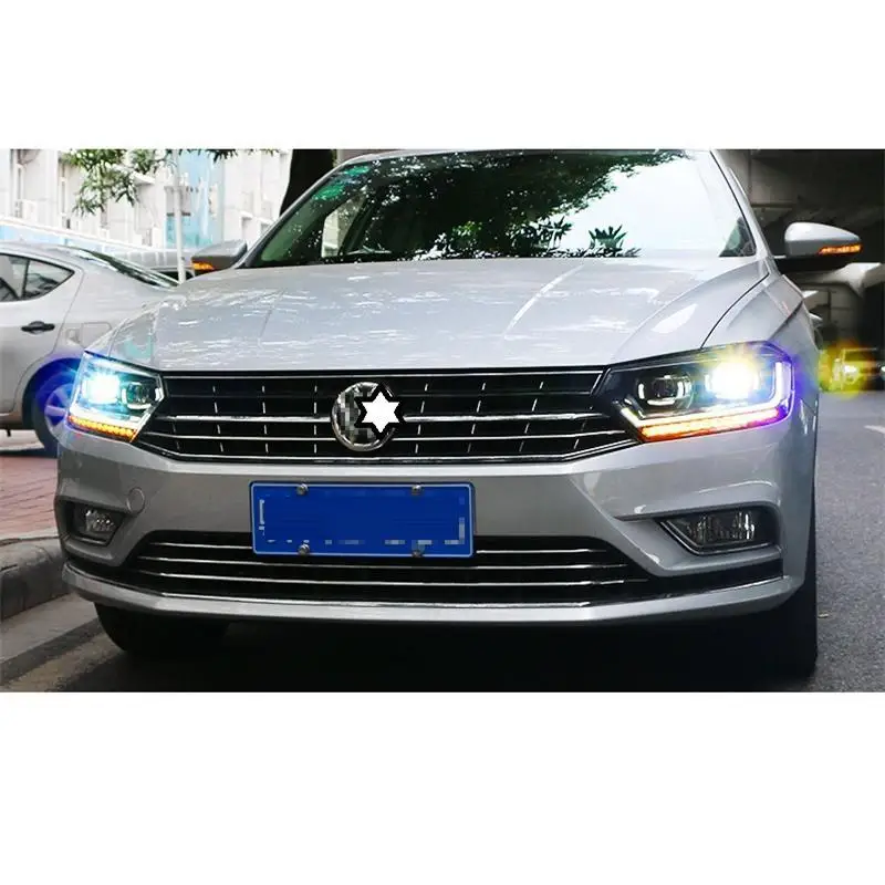 Дневные ходовые автомобильные Drl боковые поворотники Светодиодные Автомобильные аксессуары фары Задние Автомобильные фары в сборе 17 18 для Volkswagen Bora