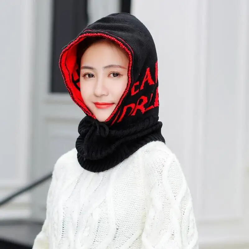 SUOGRY зимняя шапка Skullies Beanies зимняя теплая вязаная шапка для женщин девочек шарф Шапка Балаклава маска Knitted шапка вязаные шапки
