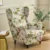 Solid Color Wing Chair Cover Stretch Polyester Armchair Covers Nordic Removable Relax Sofa Slipcovers With Seat Cushion Covers 30