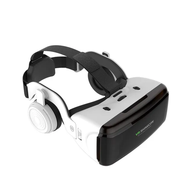 VR Virtual Reality Box Stereo Google Cardboard Headset Helmet for IOS Android Smartphone Wireless Rocker 4