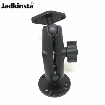 

Jadkinsta Motorcycle Round and Diamond Base Ball Mount 9cm Double Socket Arm with AMPS Hole Pattern for Ram Mounts for Gopro GPS